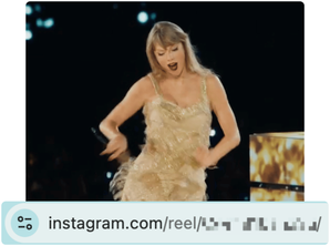 Copy the Instagram reels url